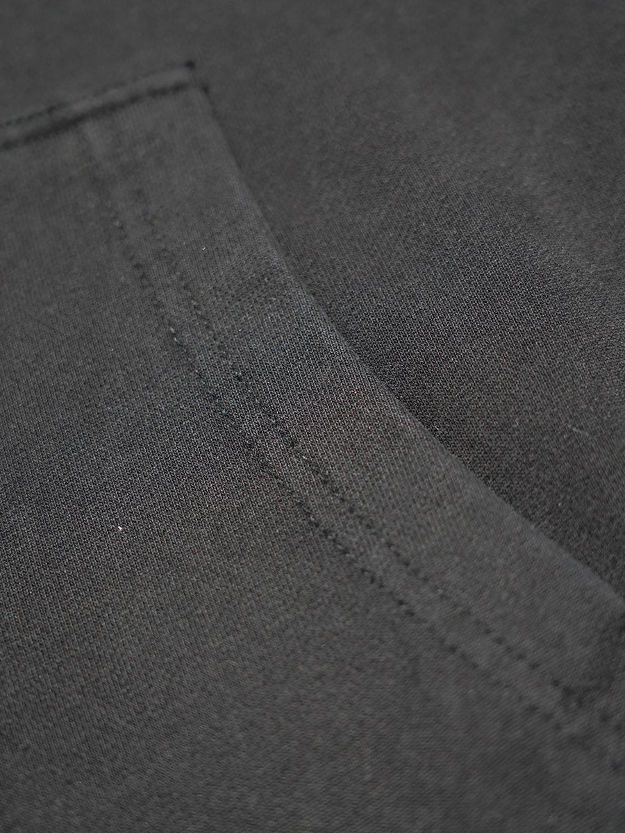 Close-up of dark gray fabric texture