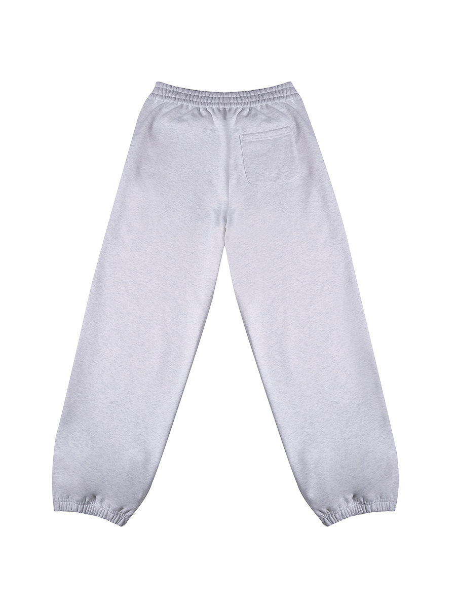 Gray sweatpants on a white background