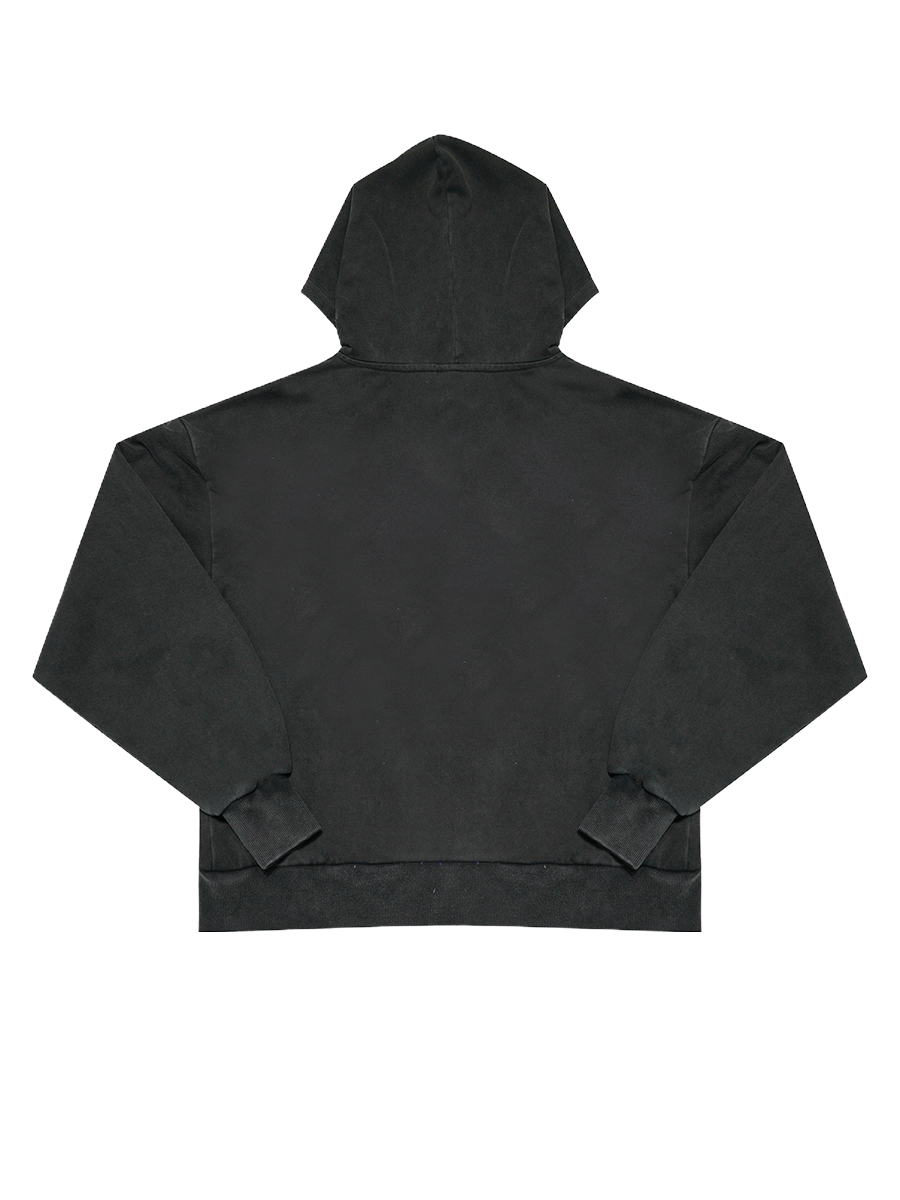 Black hoodie on a white background