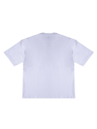 White t-shirt on a white background