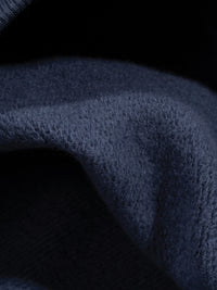 Close-up of dark blue fabric texture