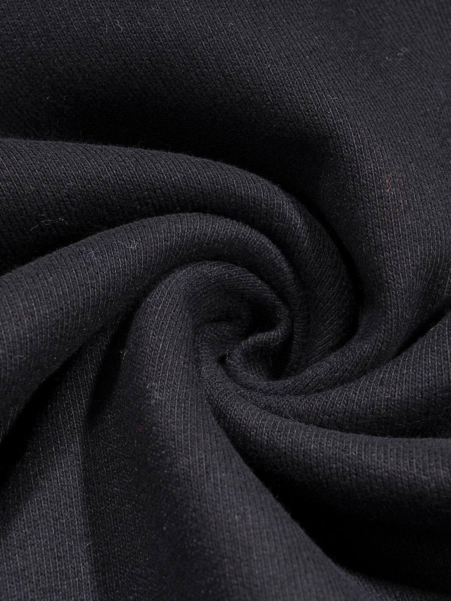 Close-up of dark fabric with folds