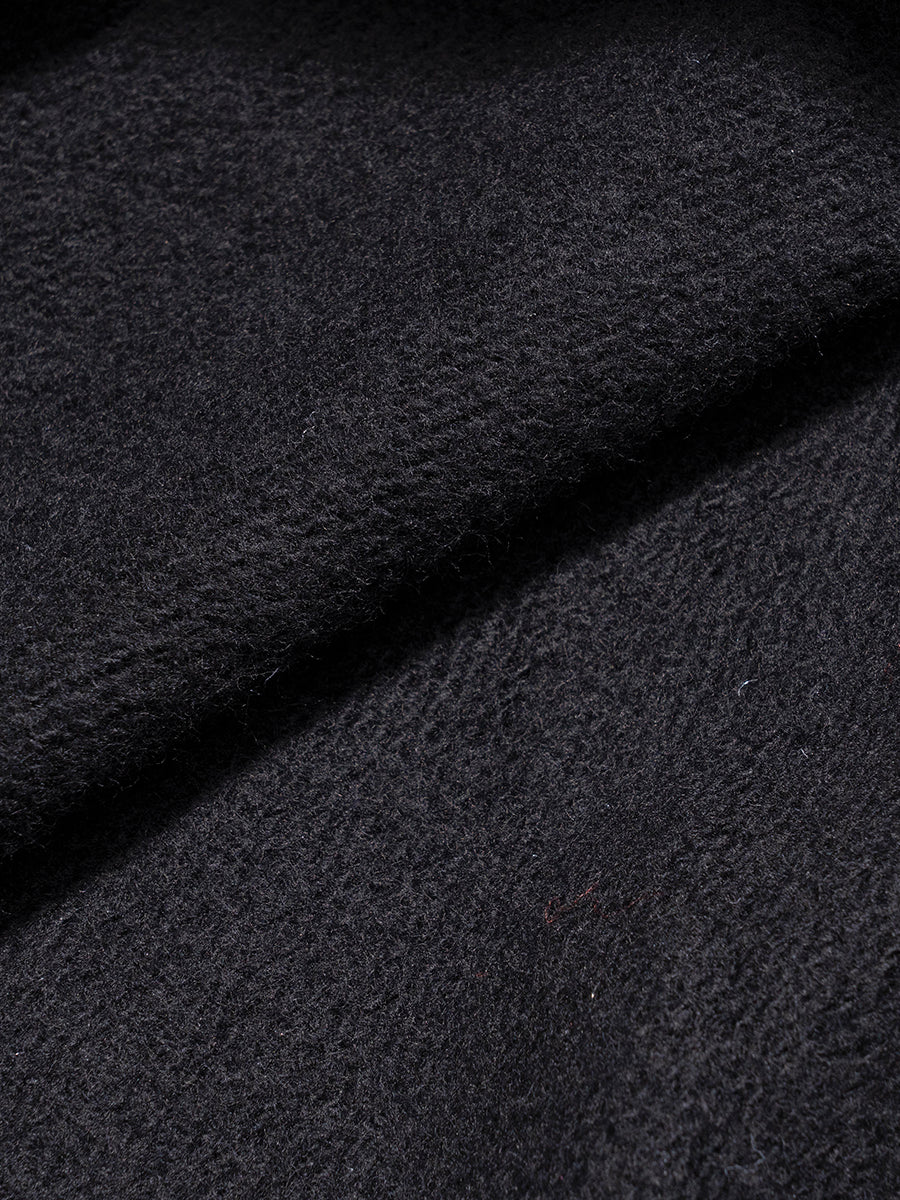 Close-up of dark textured fabric