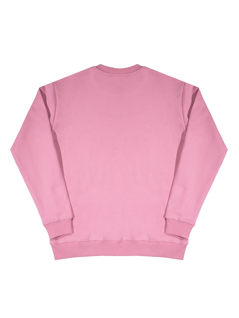 Pink sweatshirt on a white background