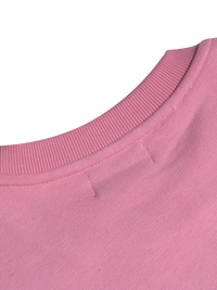 Close-up of a pink fabric texture on a white background