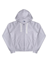 Bowi Heavyweight Zip Up Hoodie in Athletic Heather Gray - Front View
