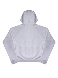 Bowi Heavyweight Zip Up Hoodie in Athletic Heather Gray - Back view 