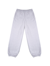 Light gray sweatpants on a white background