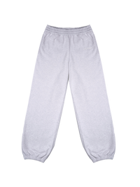 Light gray sweatpants on a white background
