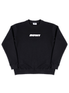 Black sweatshirt with 'BOWI' text on a white background